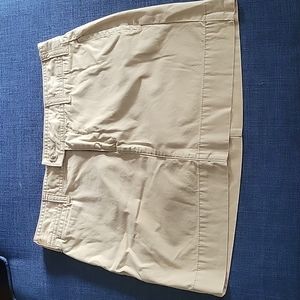 Gap khaki mini skirt size 6